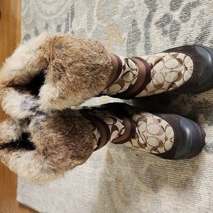 Coach Winter Boots Size 7 Med